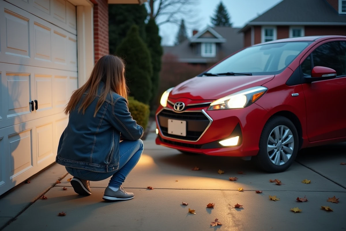 Jeune femme vérifiant l