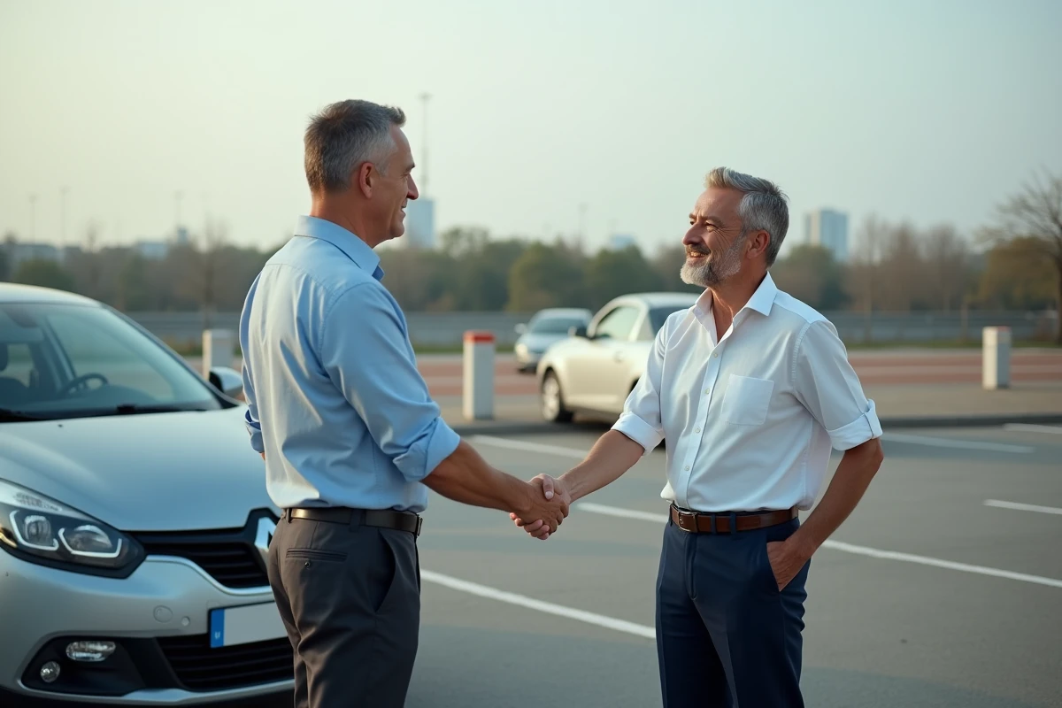 Homme serrant la main d