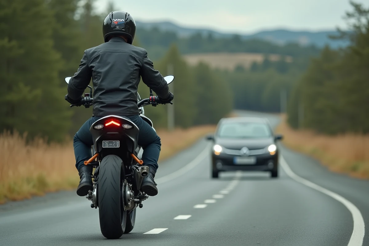 Moto et dépassement sur ligne blanche : les règles à connaître